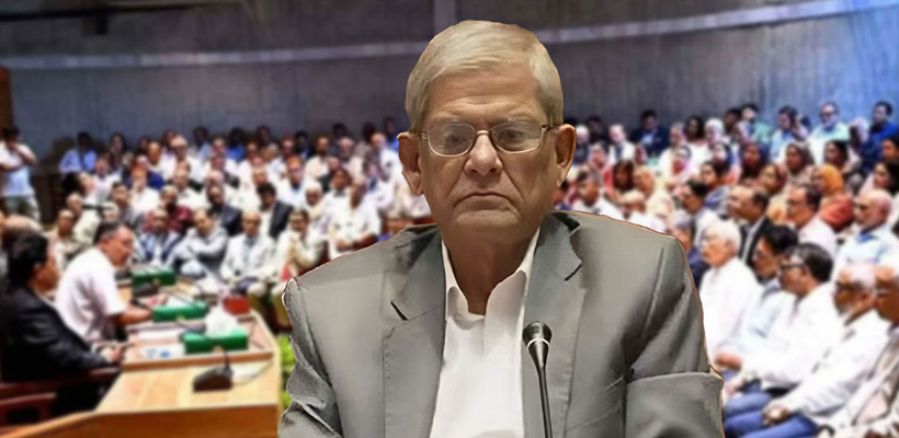 বিদায়ী বক্তব্যে কাঁদলেন মির্জা ফখরুল, চাইলেন দলীয় এমপিদের ভোট