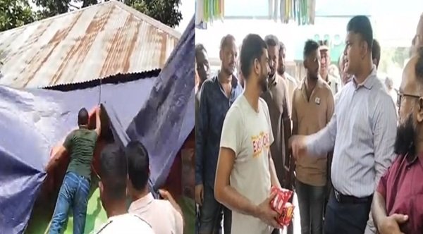 জয়পাড়া বাজারে ফুটপাত দখলমুক্ত অভিযান, জরিমানা ৯ হাজার টাকা